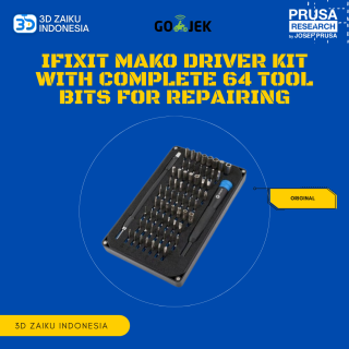 Original Prusa iFixit Mako Driver Kit with Complete 64 Tool Bits for Repairing 3D Printer